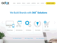 Tablet Screenshot of adoxsolutions.com